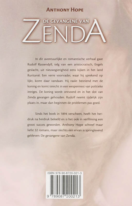 De Gevangene Van Zenda achterkant