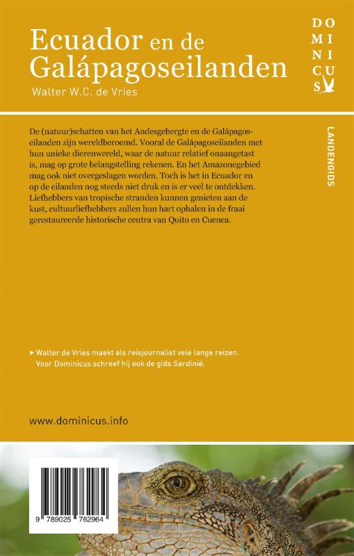 Ecuador en de Galápagoseilanden / Dominicus landengids achterkant