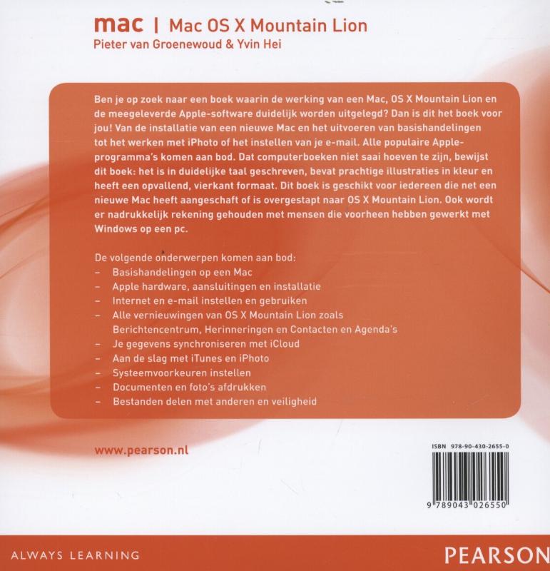MAC - Mac OS X Mountain Lion achterkant