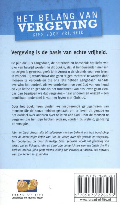 Het belang van vergeving achterkant