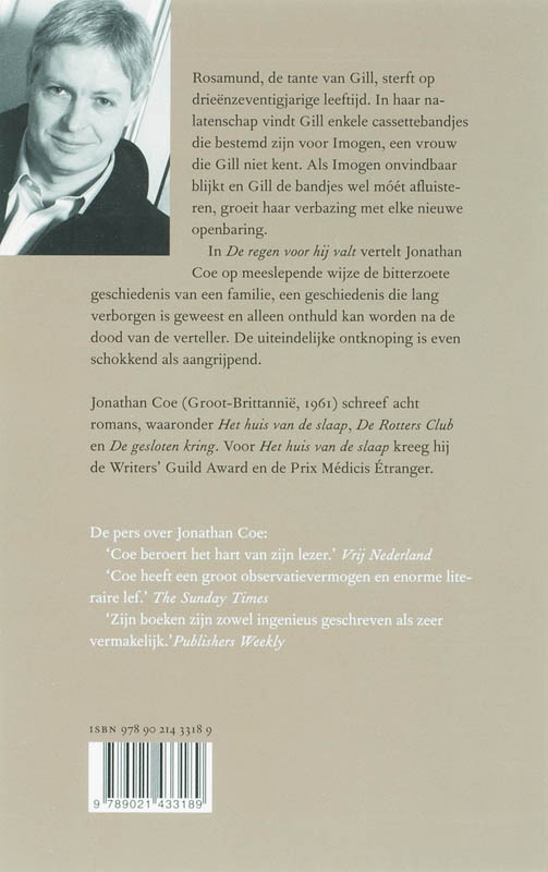 De Regen Voor Hij Valt achterkant