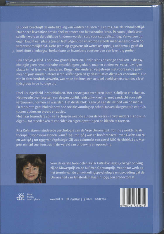 Kleine ontwikkelingspsychologie I achterkant