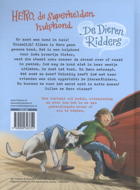 Hero, de superheldenhulphond / De Dierenridders / 1 achterkant