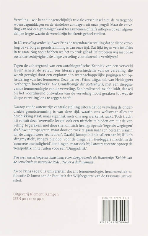 Uit verveling achterkant