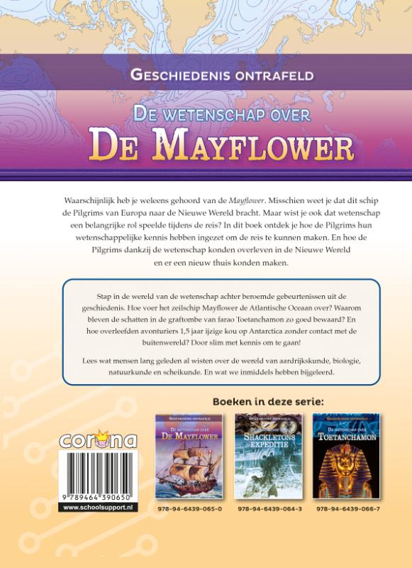 De wetenschap over de Mayflower / Geschiedenis ontrafeld achterkant