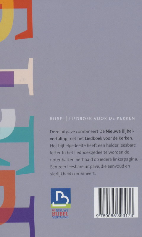 Bijbel Liedboek voor de kerken achterkant