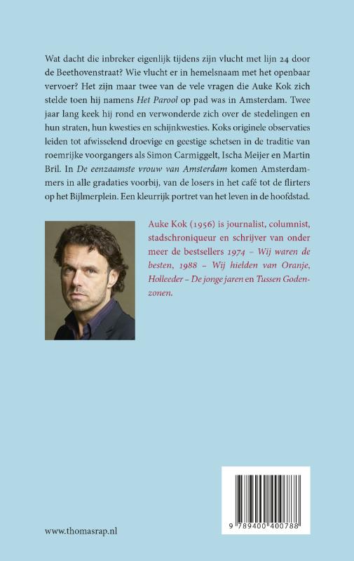 De eenzaamste vrouw van Amsterdam achterkant