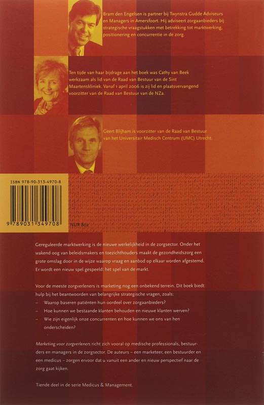 Marketing voor zorgverleners / Medicus & Management achterkant