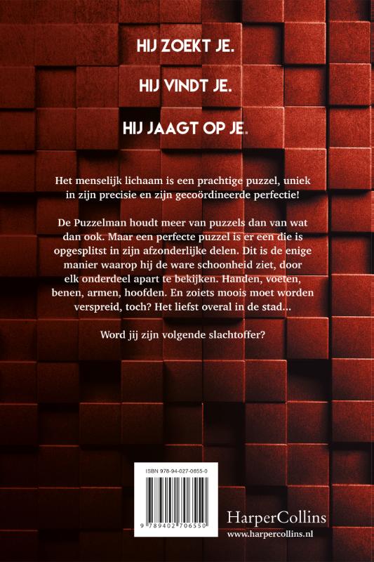 De Puzzelman achterkant