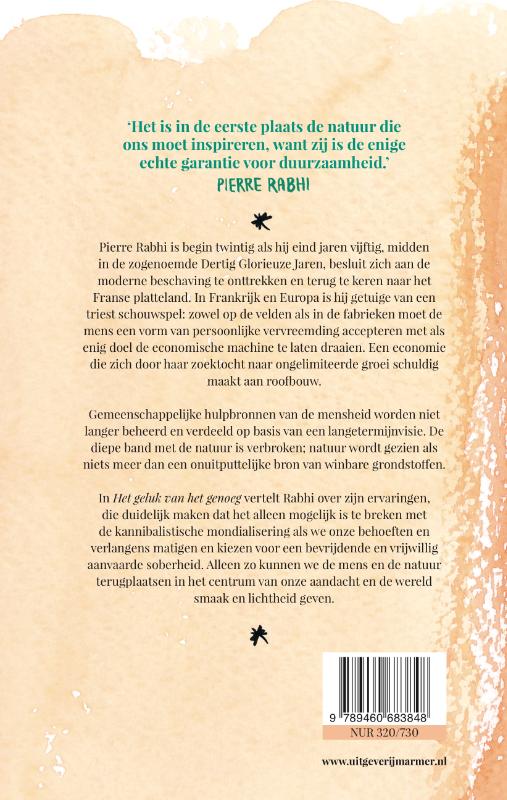 Het geluk van het genoeg achterkant