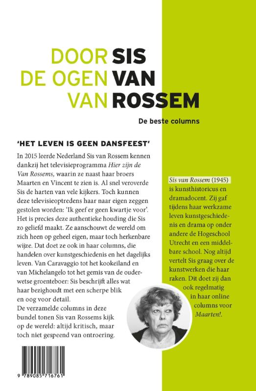 Door de ogen van Sis van Rossem achterkant