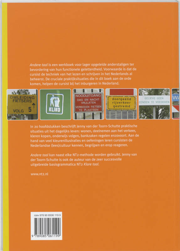 Andere taal achterkant