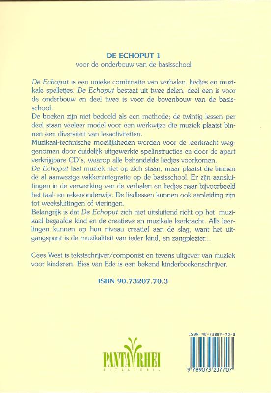 De echoput 1 achterkant