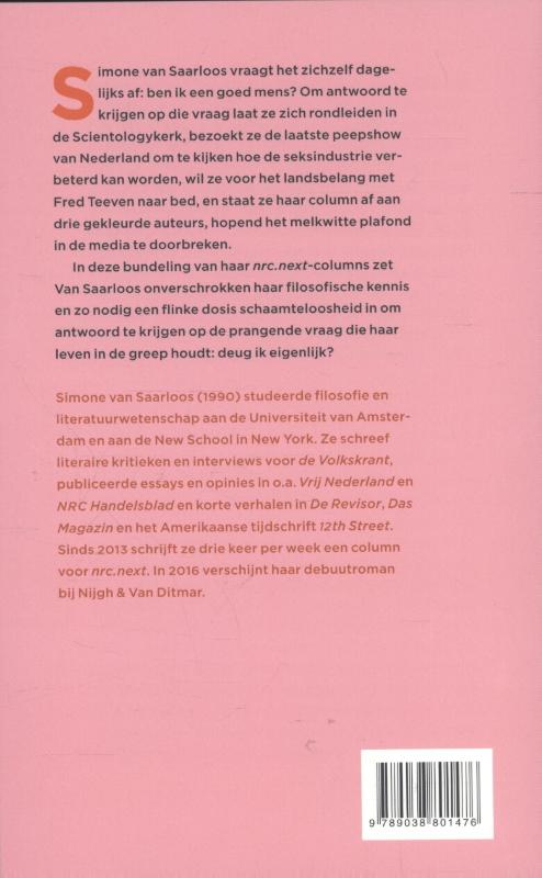 Ik deug / deug niet achterkant