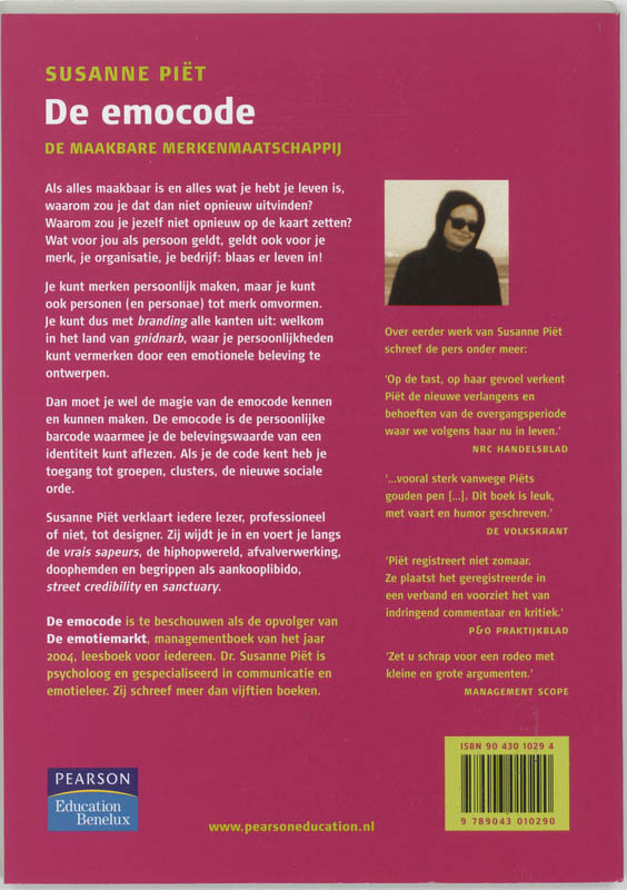 De Emocode achterkant