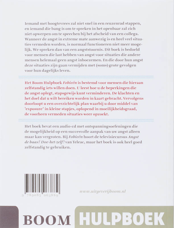 Fobieën / Boom Hulpboek achterkant