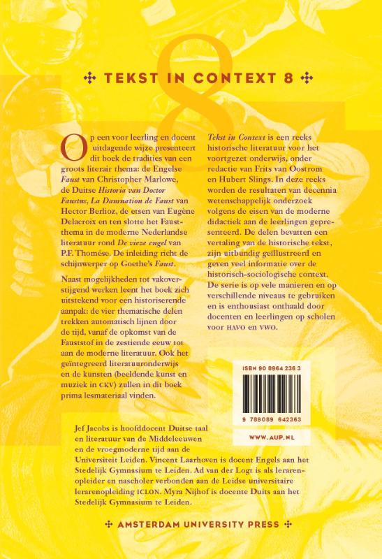 Faust / Tekst in Context achterkant