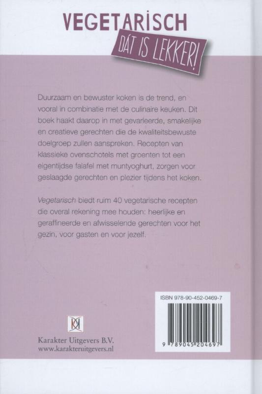 Vegetarisch / Dat is lekker! achterkant