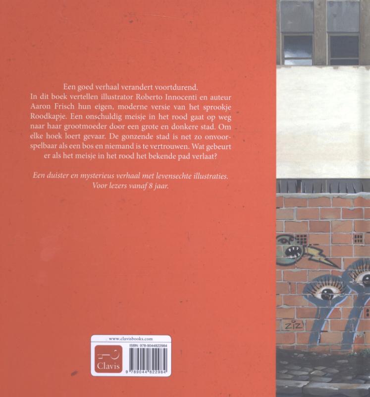 Meisje in het rood achterkant