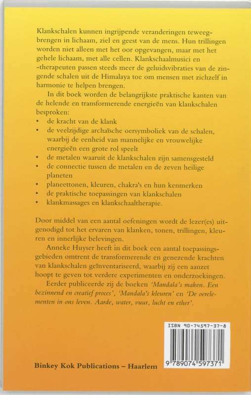 Klankschalen Hun Therapeutische Toepassingen achterkant