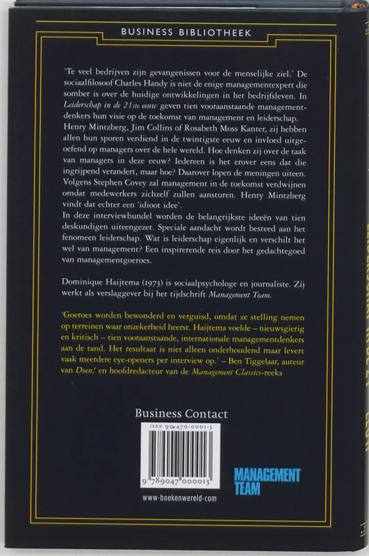 Leiderschap In De 21Ste Eeuw achterkant