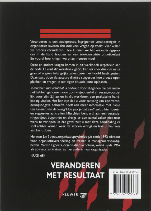 Veranderen met resultaat achterkant