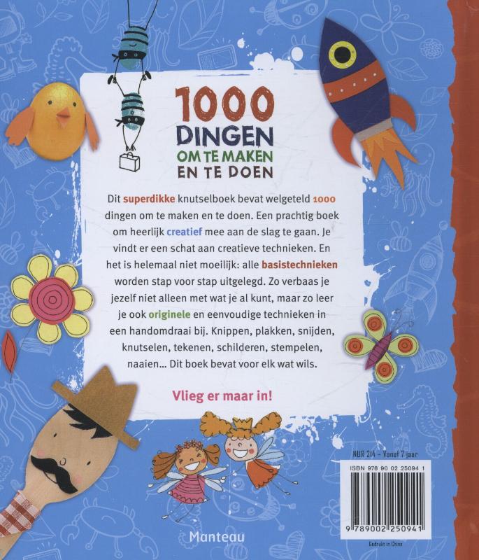 1000 Dingen om te maken en te doen achterkant