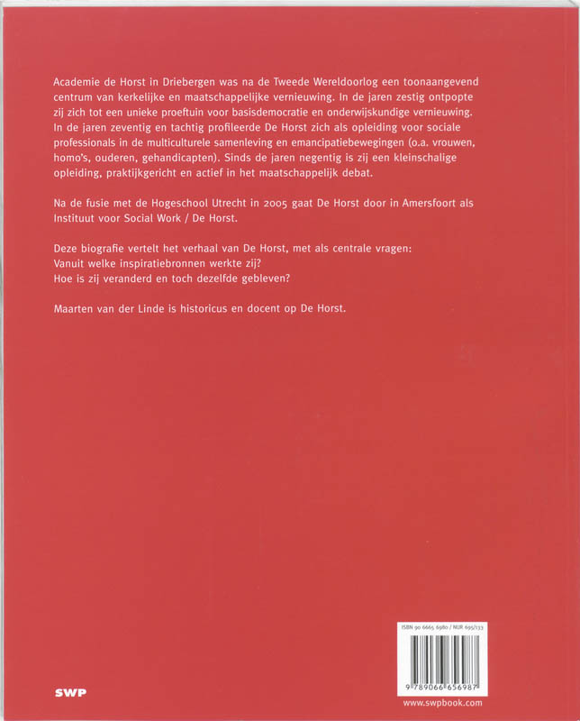 De Horst 1945-2005 achterkant