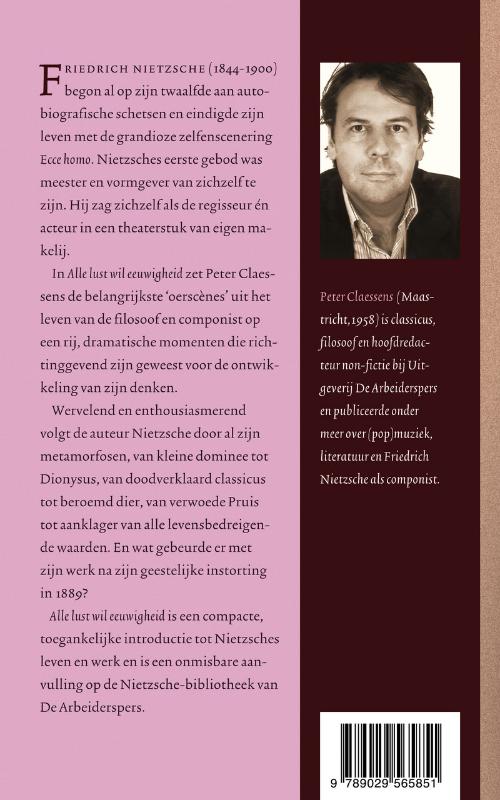 Alle Lust Wil Eeuwigheid achterkant