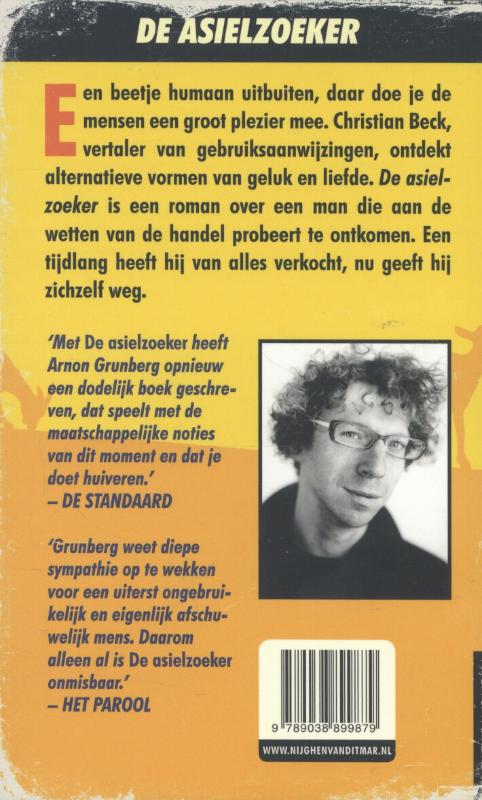 De asielzoeker achterkant