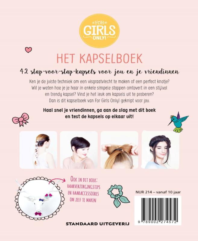 Het kapselboek  / For Girls Only! / 1 achterkant