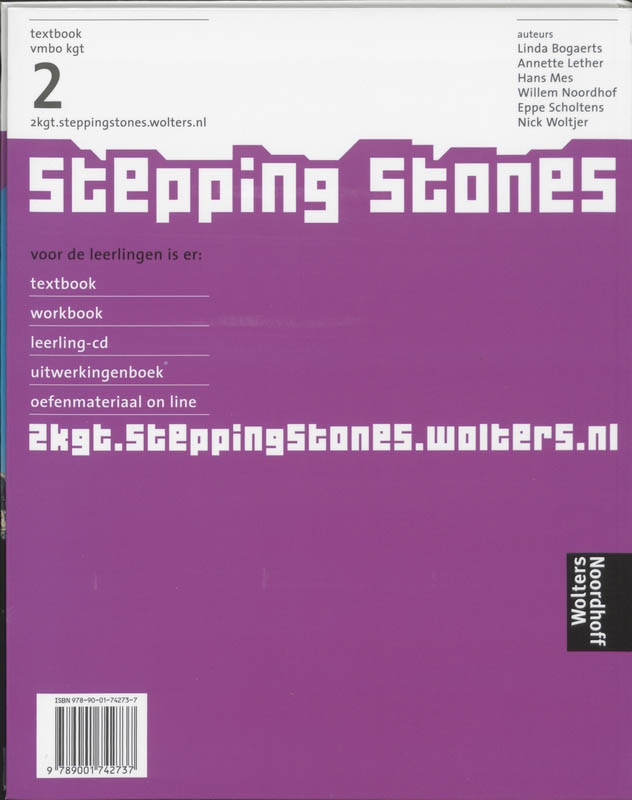Stepping Stones / 2 Vmbo Kgt / Deel Textbook achterkant