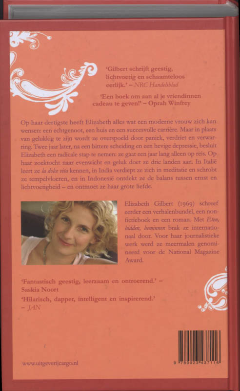 Eten, Bidden, Beminnen Reis-Editie Met Notitieboekje achterkant