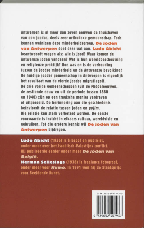 De Joden van Antwerpen achterkant