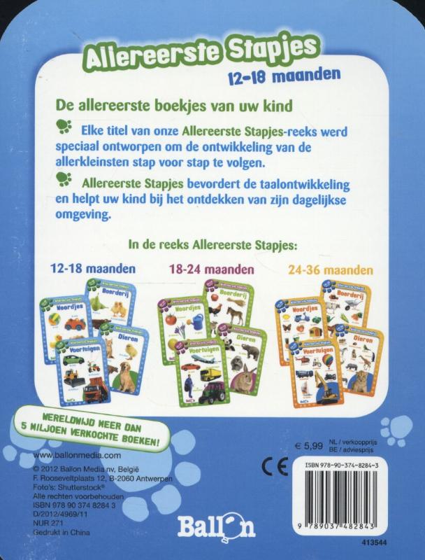 Allereerste stapjes - Woordjes 12-18 maanden achterkant