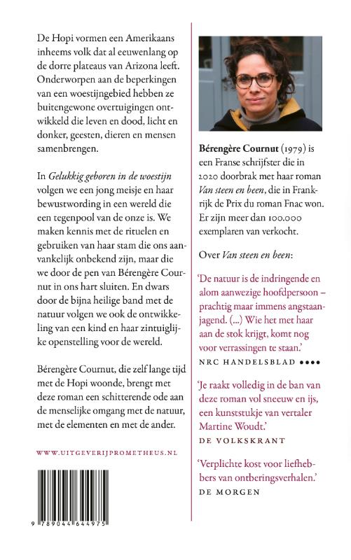 Gelukkig geboren in de woestijn achterkant