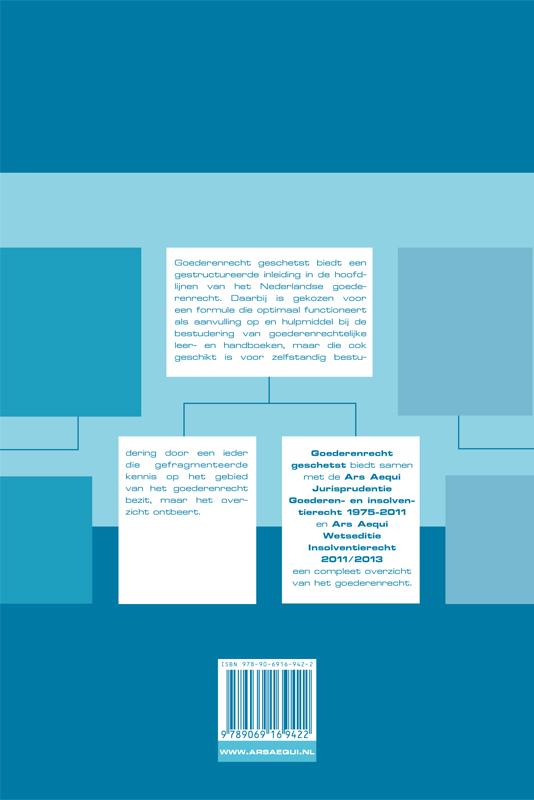 Goederenrecht geschetst / Ars Aequi libri achterkant