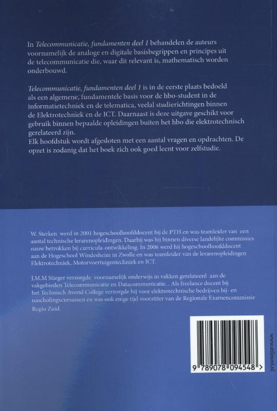 Telecommunicatie 1 achterkant