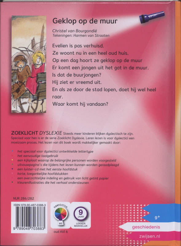 Zoeklicht Dyslexie - Geklop op de muur achterkant