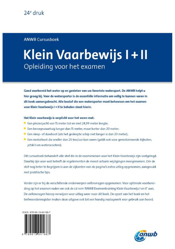 Klein Vaarbewijs I + II achterkant