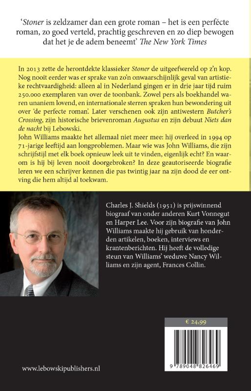 John Williams: de man die de perfecte roman schreef achterkant