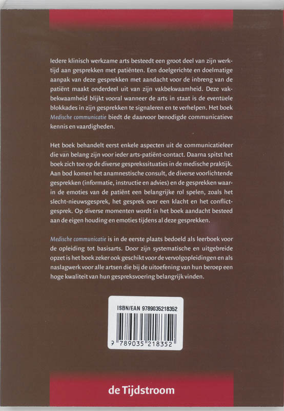 Medische communicatie achterkant