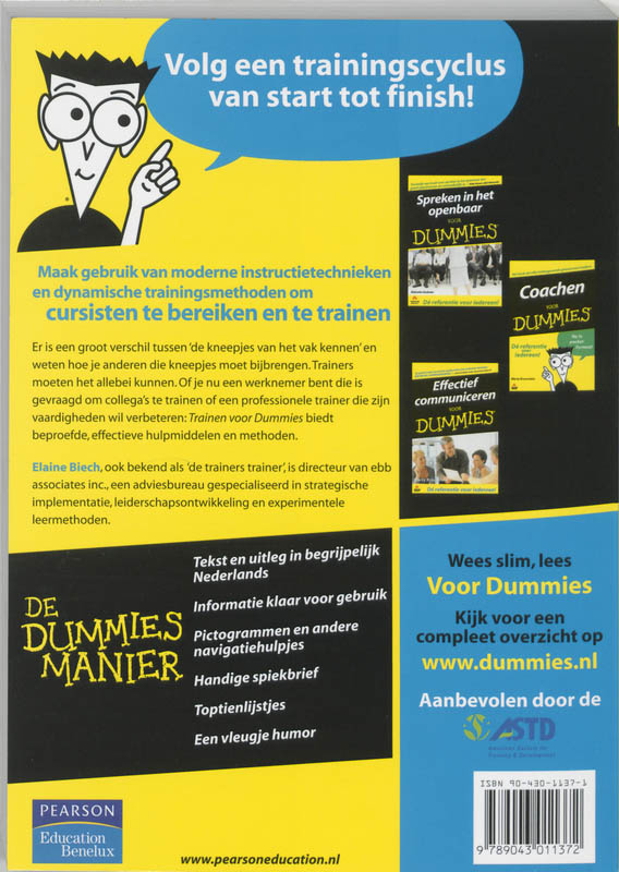 Trainen voor Dummies / Voor Dummies achterkant