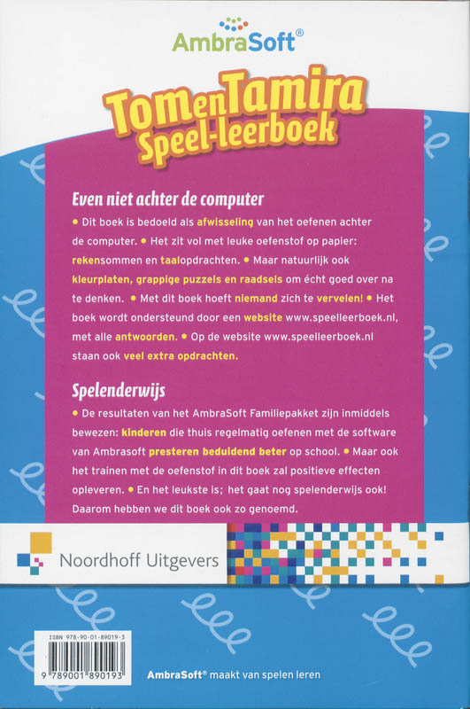 AmbraSoft Tom en Tamira Speelleerboek / Gr 6 achterkant