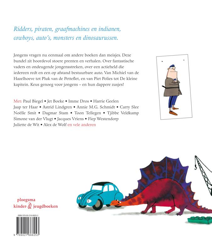 Ridders, dino's en piraten achterkant