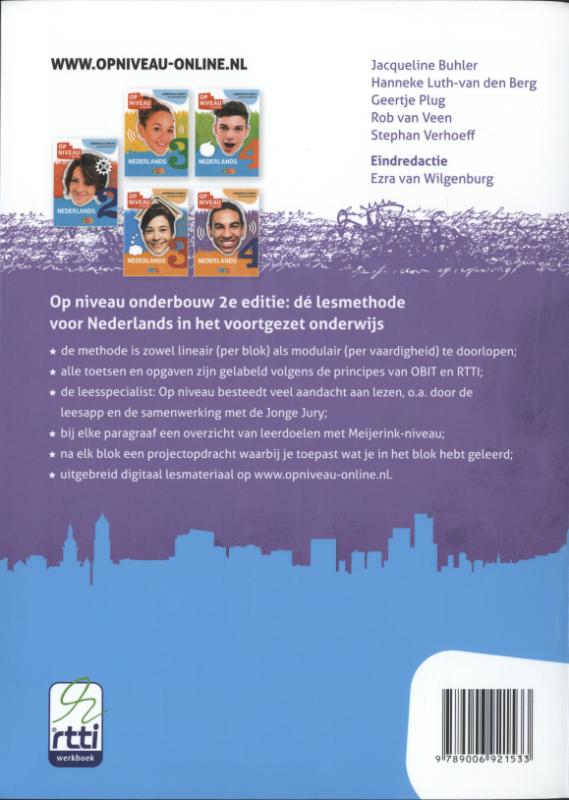 Nederlands / Onderbouw; Leerjaar 1; Vmbo-bk / Leeropdrachtenboek / Op niveau achterkant