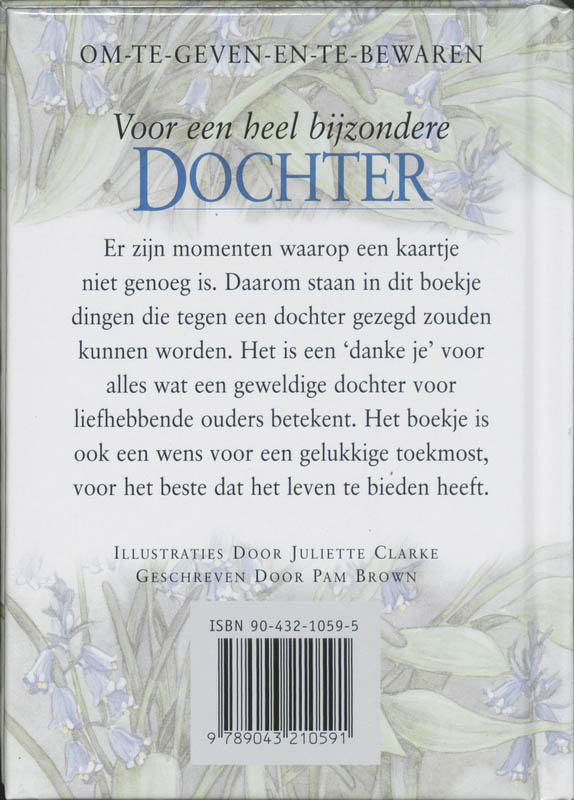 Voor een heel bijzondere dochter / Om-te-geven-en-te-bewaren achterkant