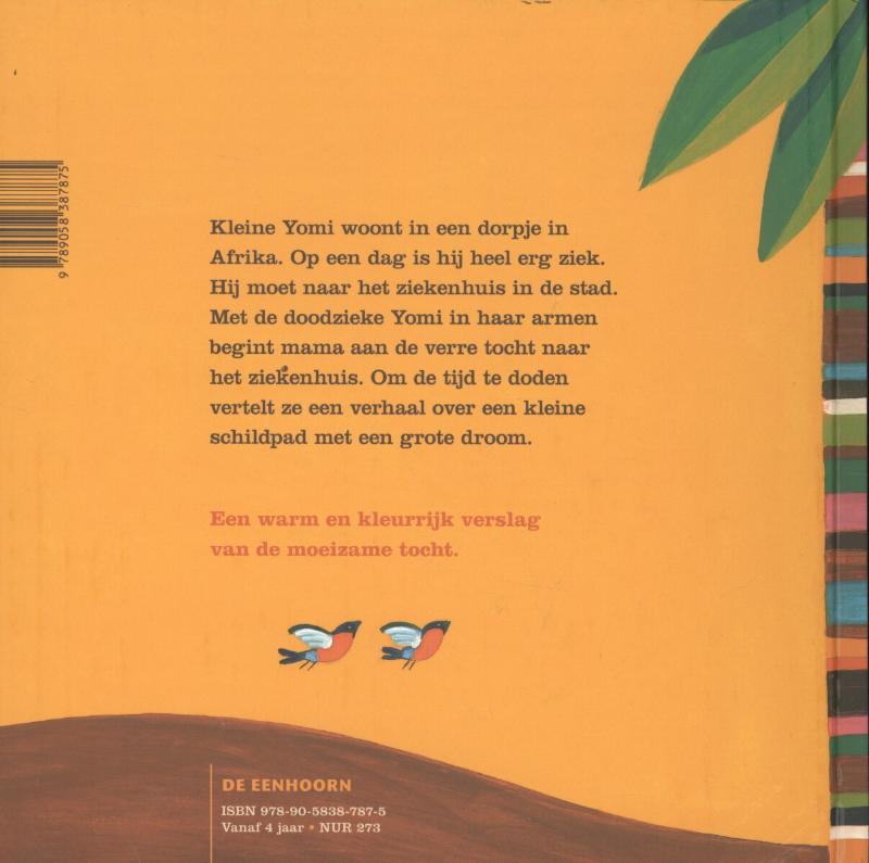 De grote reis van kleine schildpad achterkant