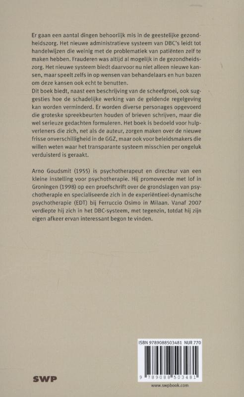 Psychotherapie in tijden van administratie achterkant