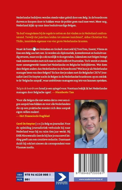 Belg in de boardroom achterkant